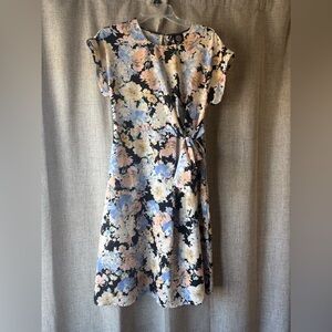 Bobeau Floral Midi Dress